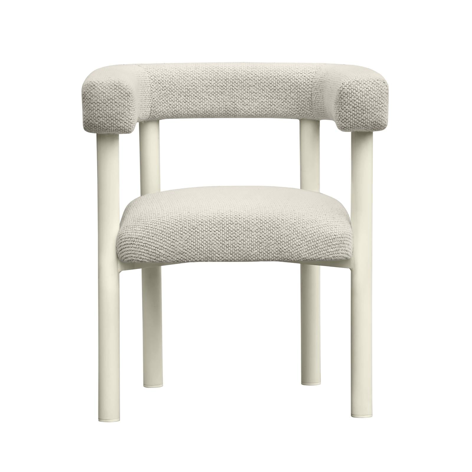 TOV Furniture Jackie Cream Outdoor Textured Dining Chair