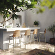 TOV Furniture Alexa Cream Outdoor Barstool