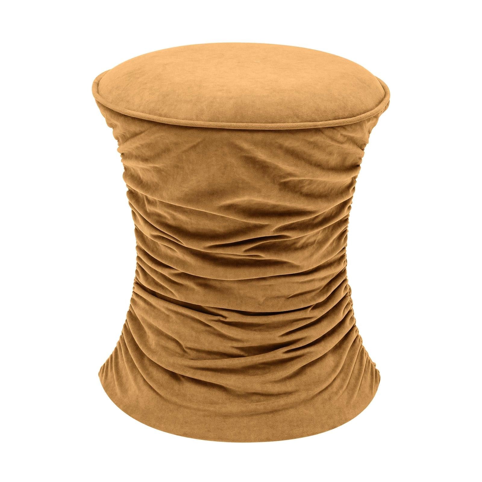 TOV Furniture Bounce Ruched Velvet Adjustable Ottoman