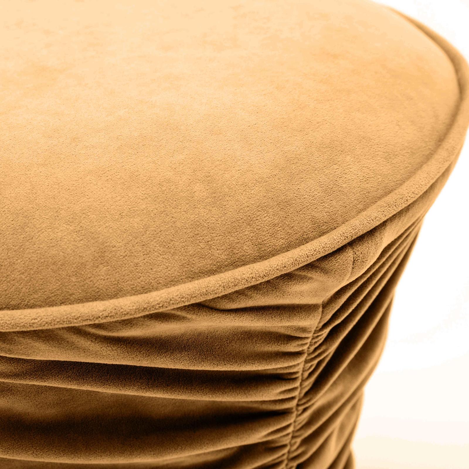 TOV Furniture Bounce Ruched Velvet Adjustable Ottoman