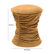 TOV Furniture Bounce Ruched Velvet Adjustable Ottoman
