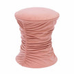 TOV Furniture Bounce Ruched Velvet Adjustable Ottoman