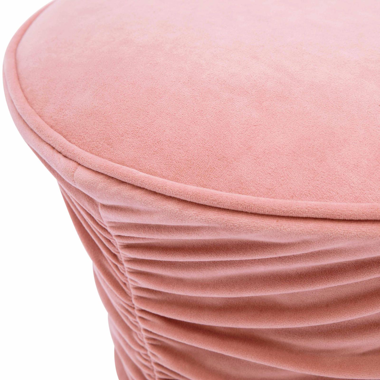 TOV Furniture Bounce Ruched Velvet Adjustable Ottoman