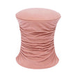TOV Furniture Bounce Ruched Velvet Adjustable Ottoman