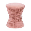 TOV Furniture Bounce Ruched Velvet Adjustable Ottoman