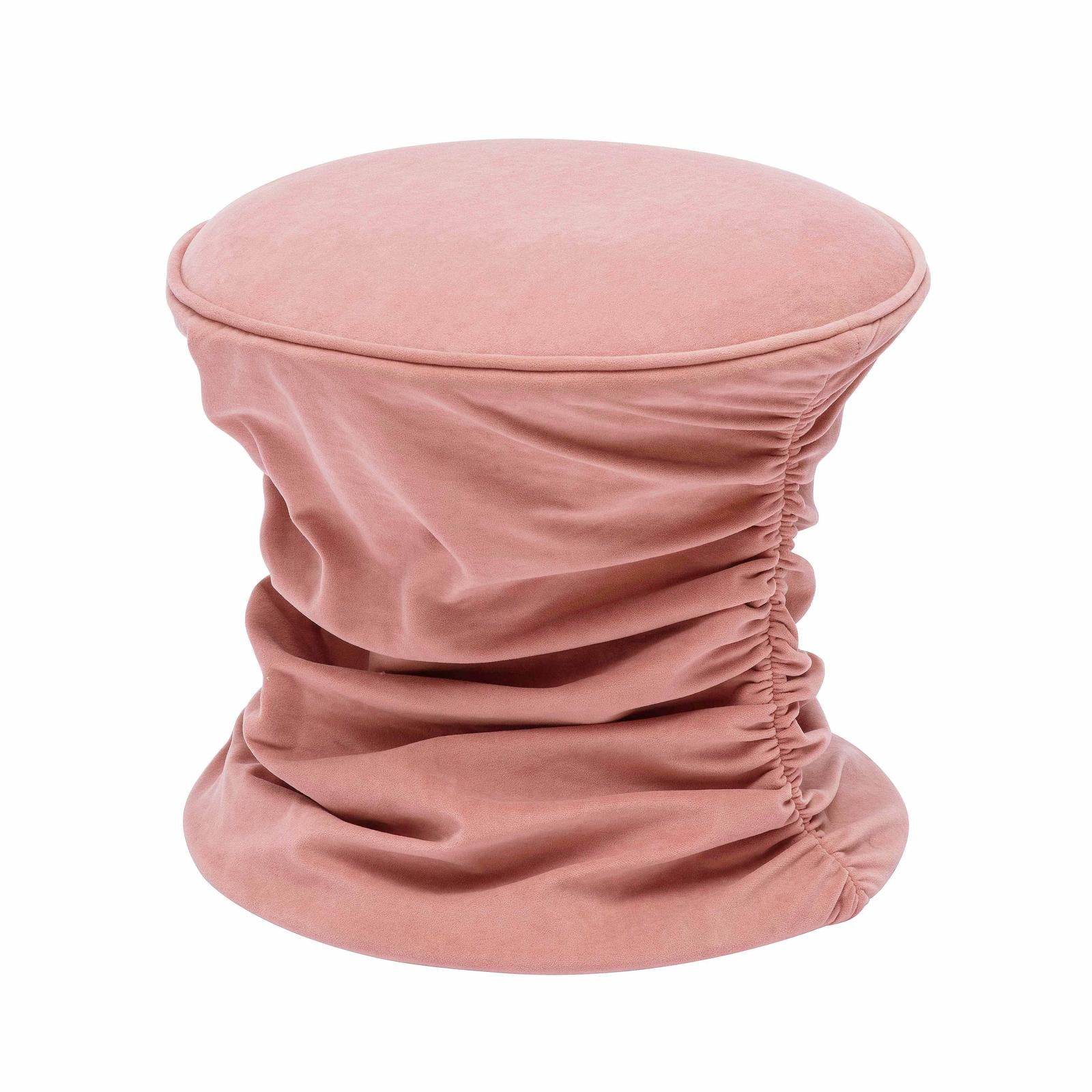 TOV Furniture Bounce Ruched Velvet Adjustable Ottoman