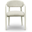 TOV Furniture Annika Textured Contract-Grade Fabric Outdoor Dining Arm Chair