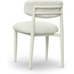 TOV Furniture Annika Textured Contract-Grade Fabric Outdoor Dining Side Chair