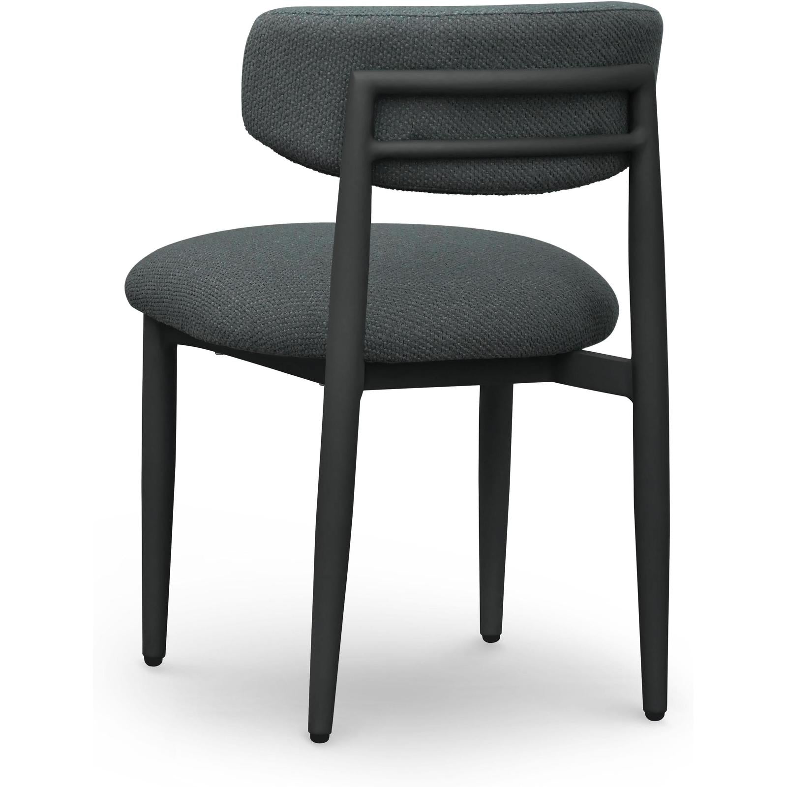 TOV Furniture Annika Textured Contract-Grade Fabric Outdoor Dining Side Chair