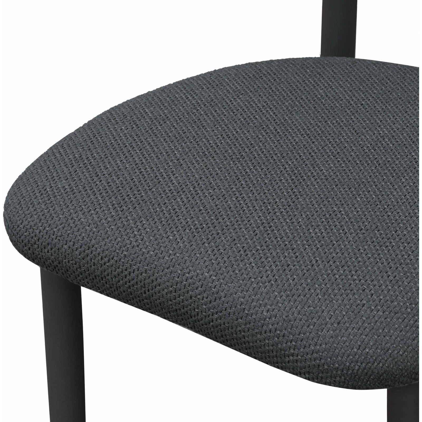 TOV Furniture Annika Textured Contract-Grade Fabric Outdoor Dining Side Chair