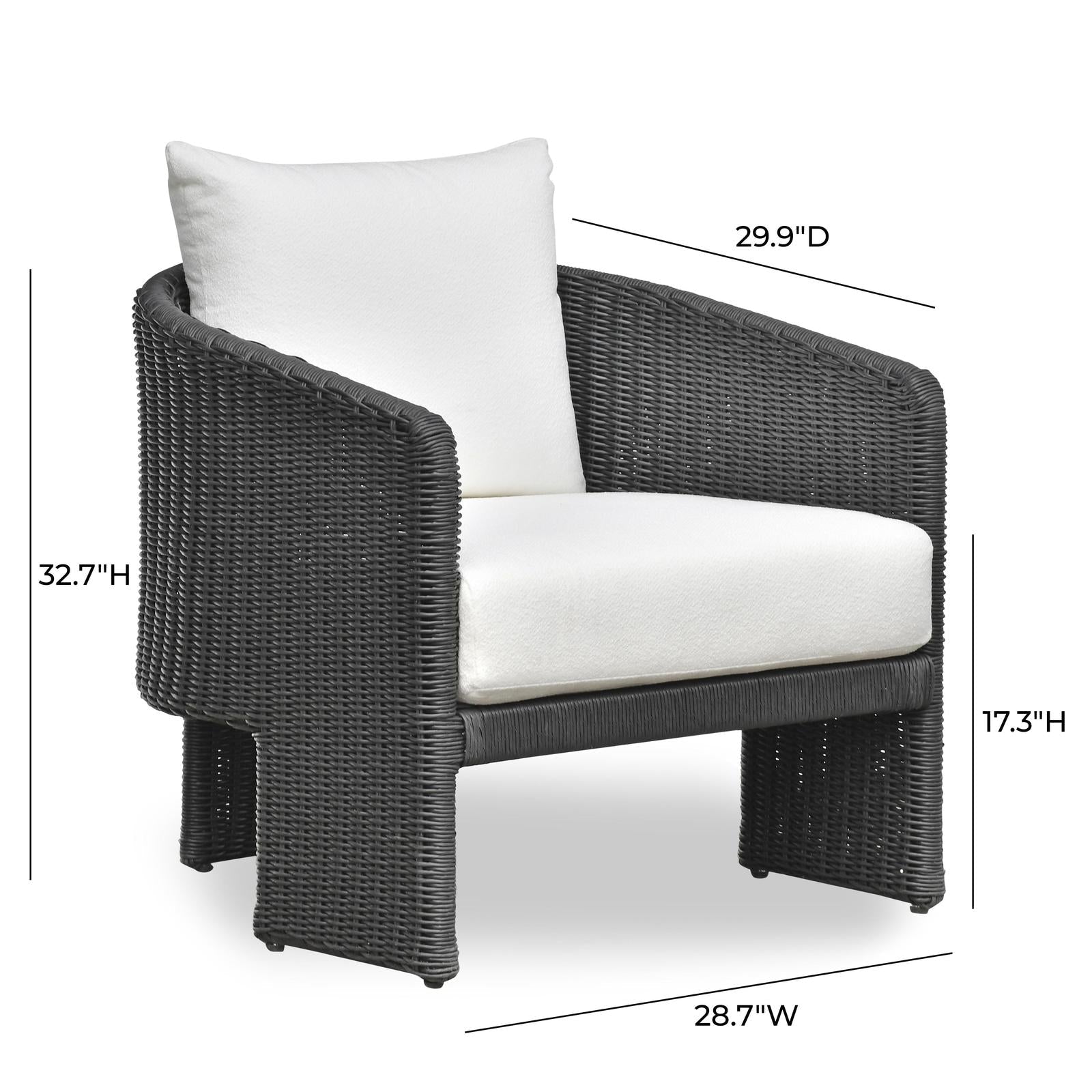 TOV Furniture Alexa Performance Fabric Outdoor Stool