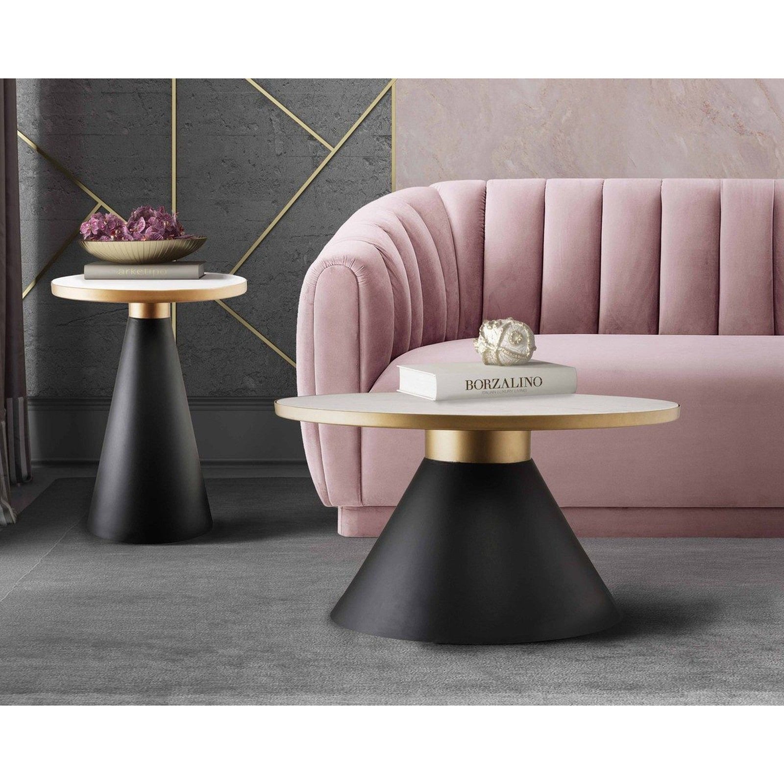 TOV Furniture Richard Marble Side Table