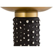 TOV Furniture Blaze Glass and Brass Side Table