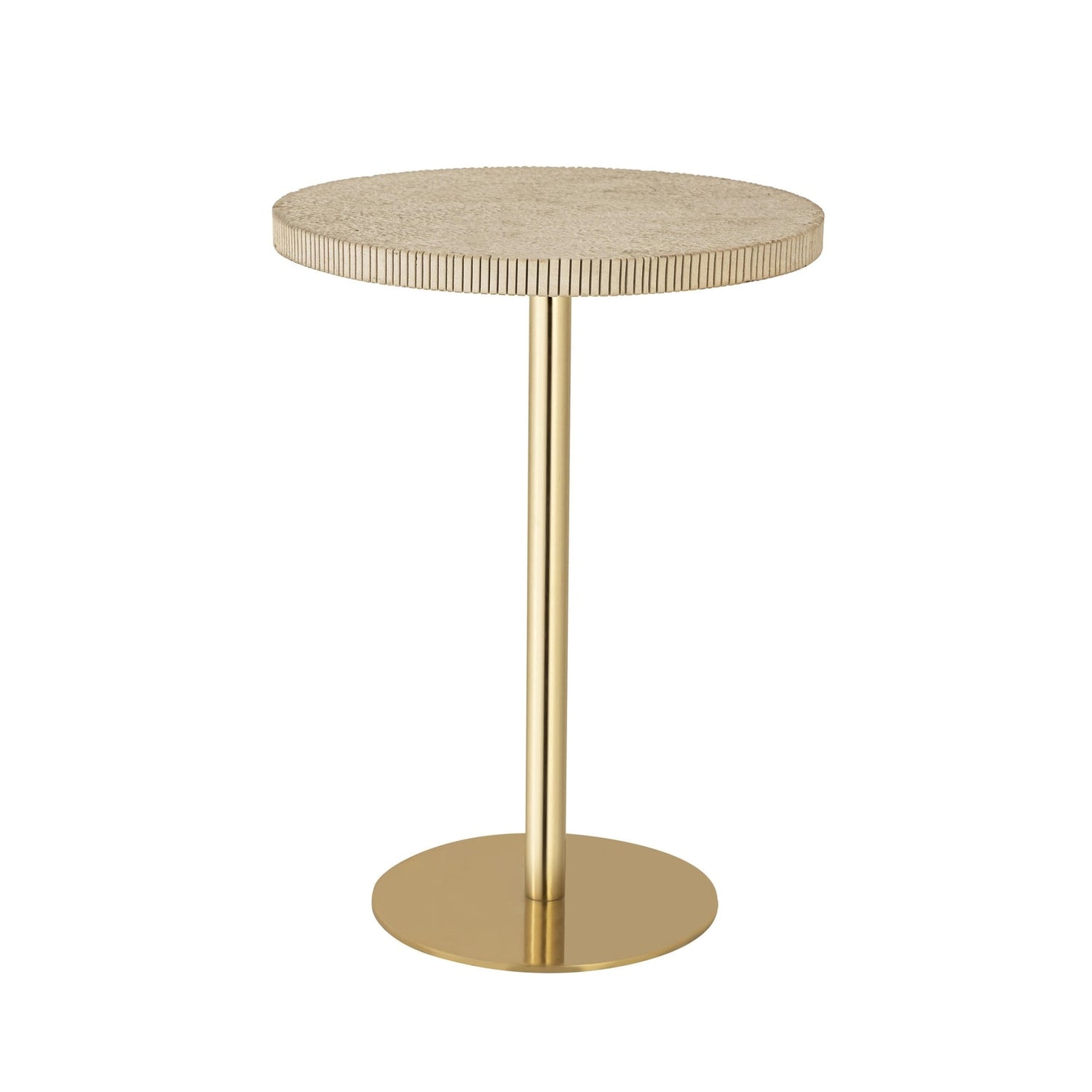 TOV Furniture Fiona Gold Stone Side Table