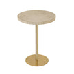 TOV Furniture Fiona Gold Stone Side Table
