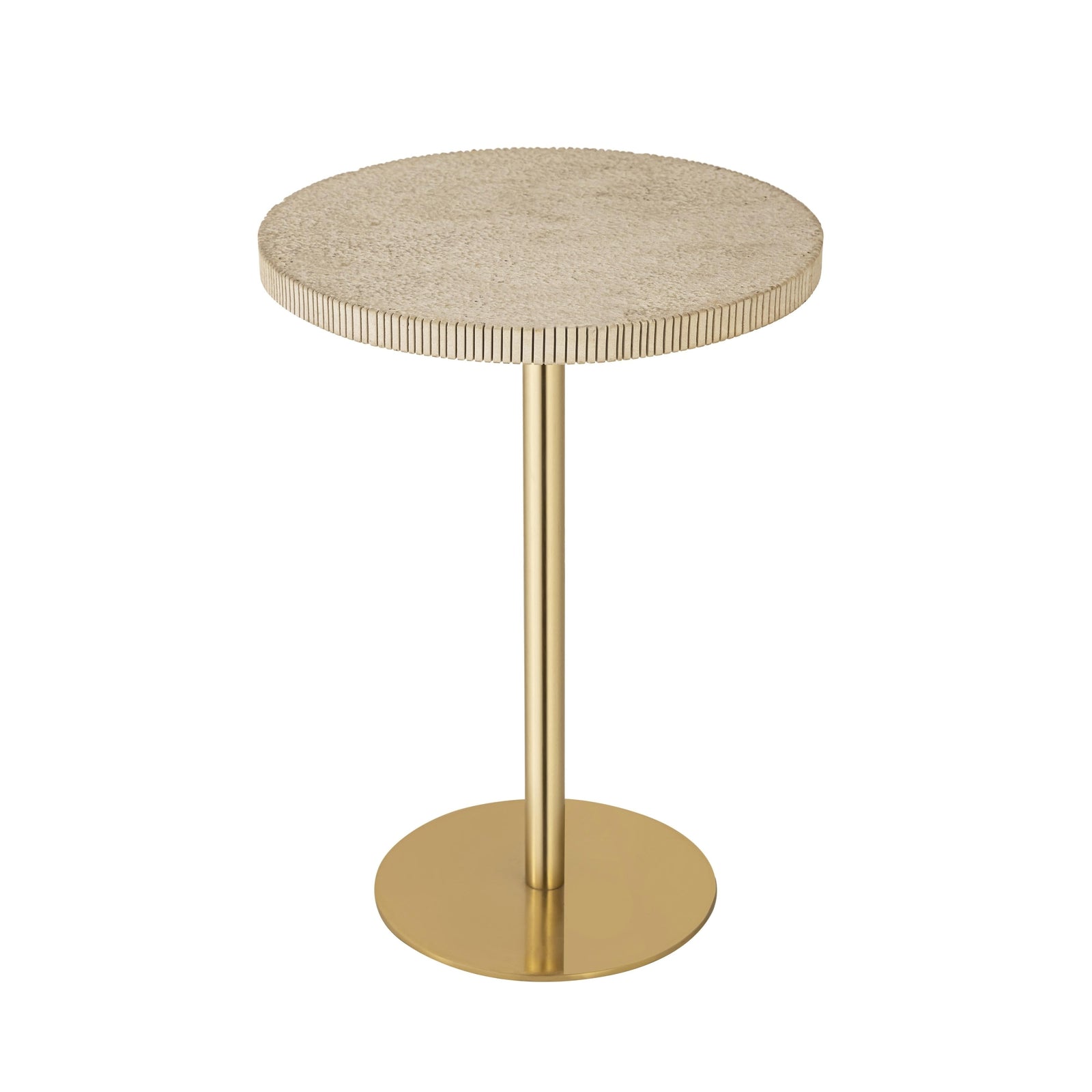 TOV Furniture Fiona Gold Stone Side Table