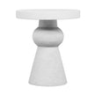 TOV Furniture Lupita White Side Table