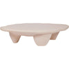 TOV Furniture Athen Nude Faux Stone Coffee Table