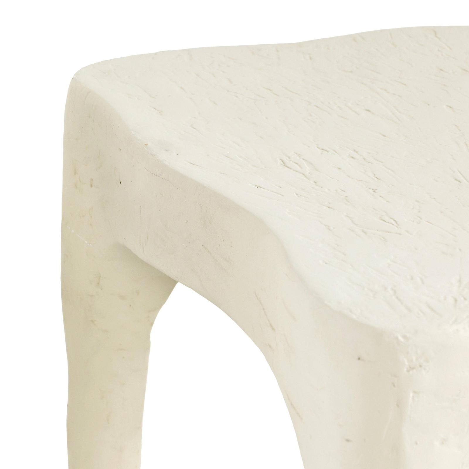 TOV Furniture Skully Cream Textured Side Table