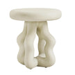 TOV Furniture Maddie Cream Textured Side Table
