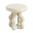 TOV Furniture Maddie Cream Textured Side Table