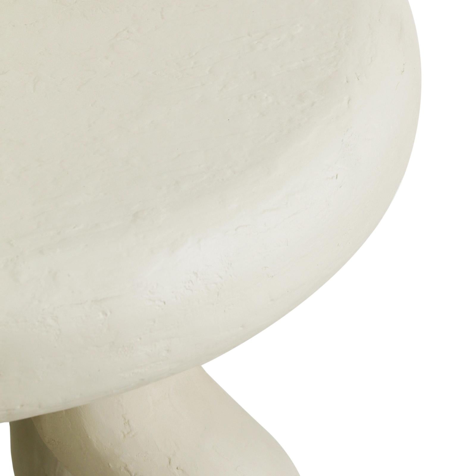 TOV Furniture Maddie Cream Textured Side Table