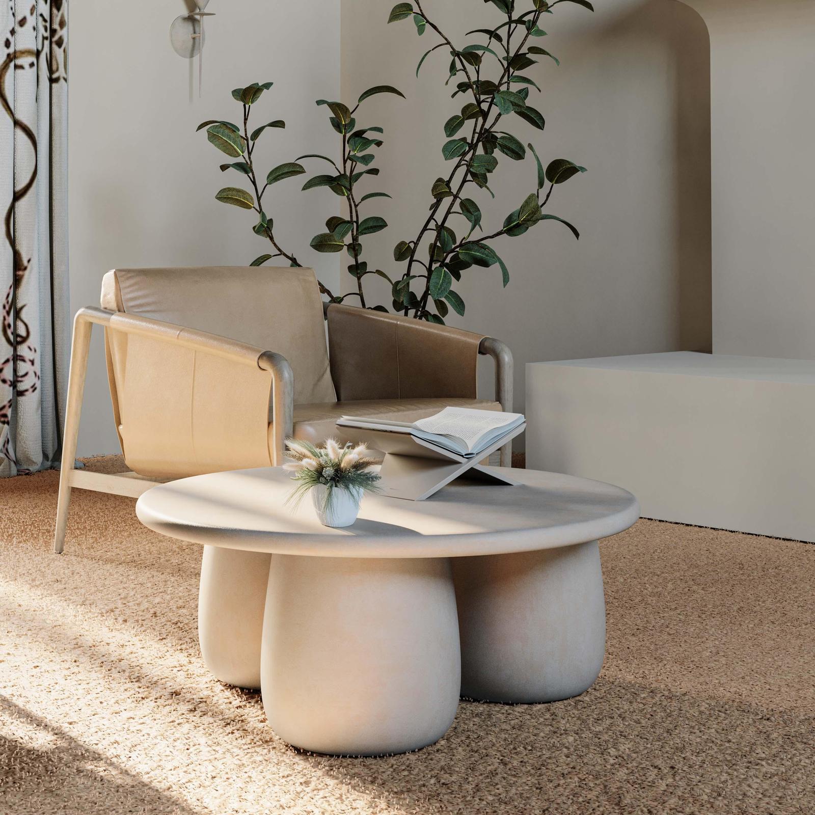 TOV Furniture Rahul Cream Coffee Table