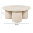 TOV Furniture Rahul Cream Coffee Table