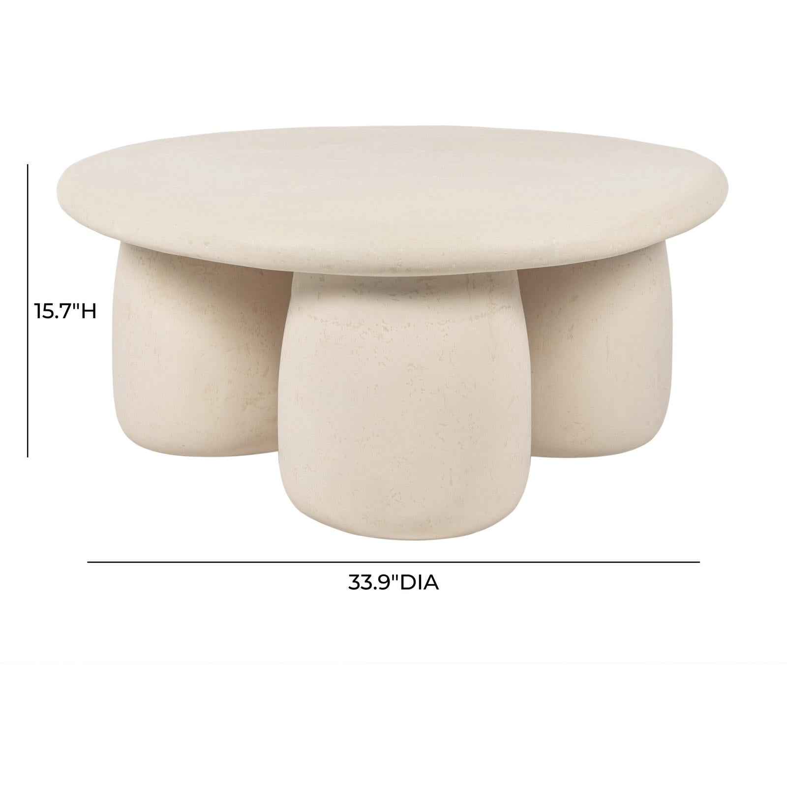 TOV Furniture Rahul Cream Coffee Table