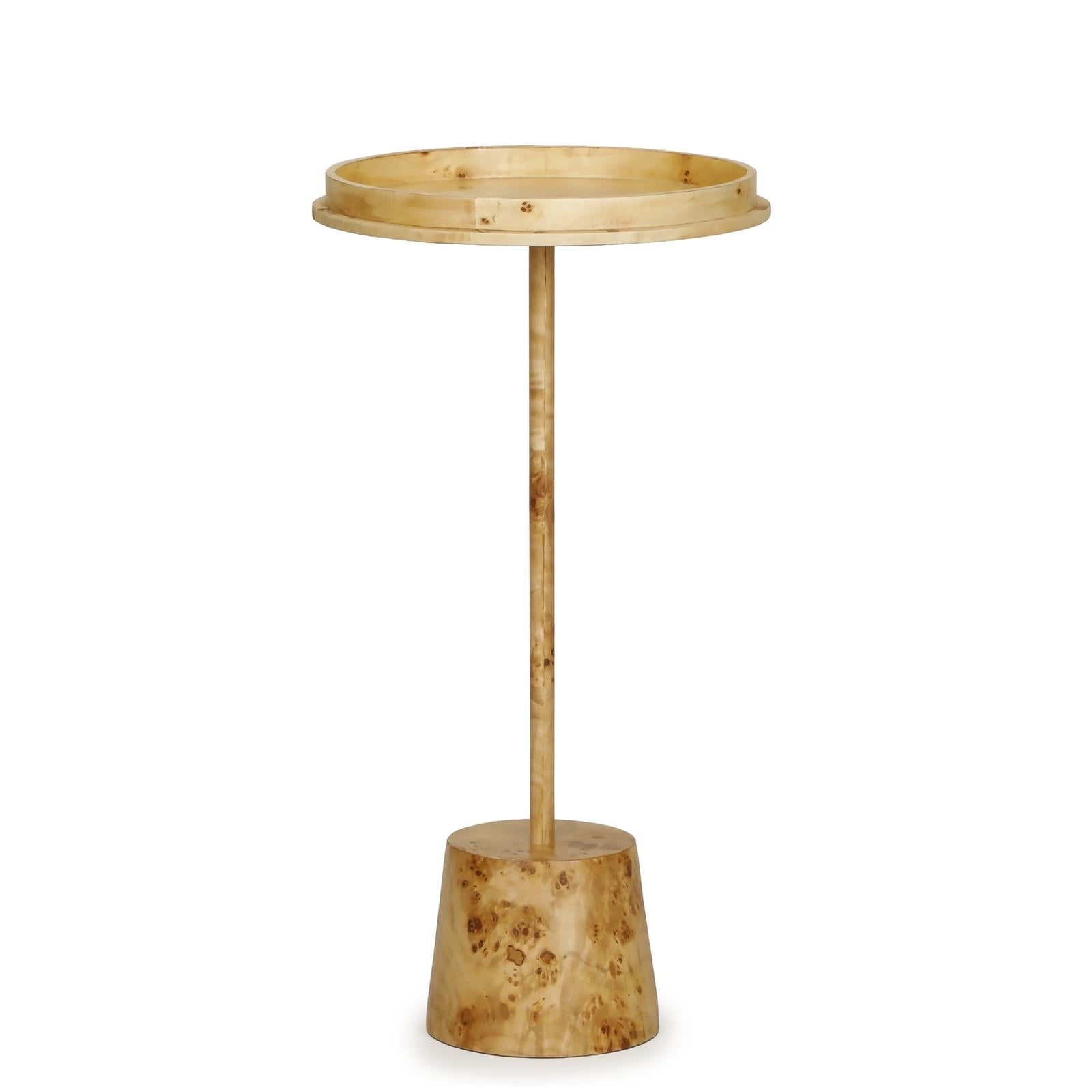 TOV Furniture Destin Natural Burl Contract-Grade Side Table
