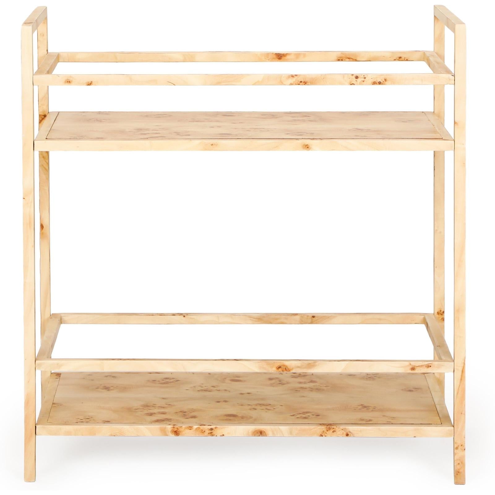 TOV Furniture Destin Natural Burl Contract-Grade Bar Cart