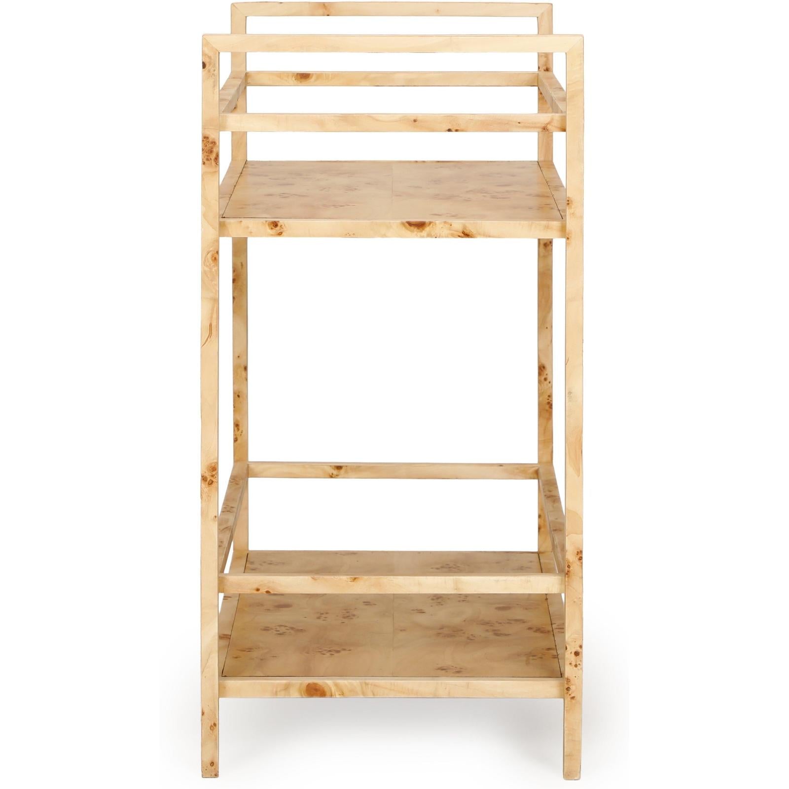 TOV Furniture Destin Natural Burl Contract-Grade Bar Cart