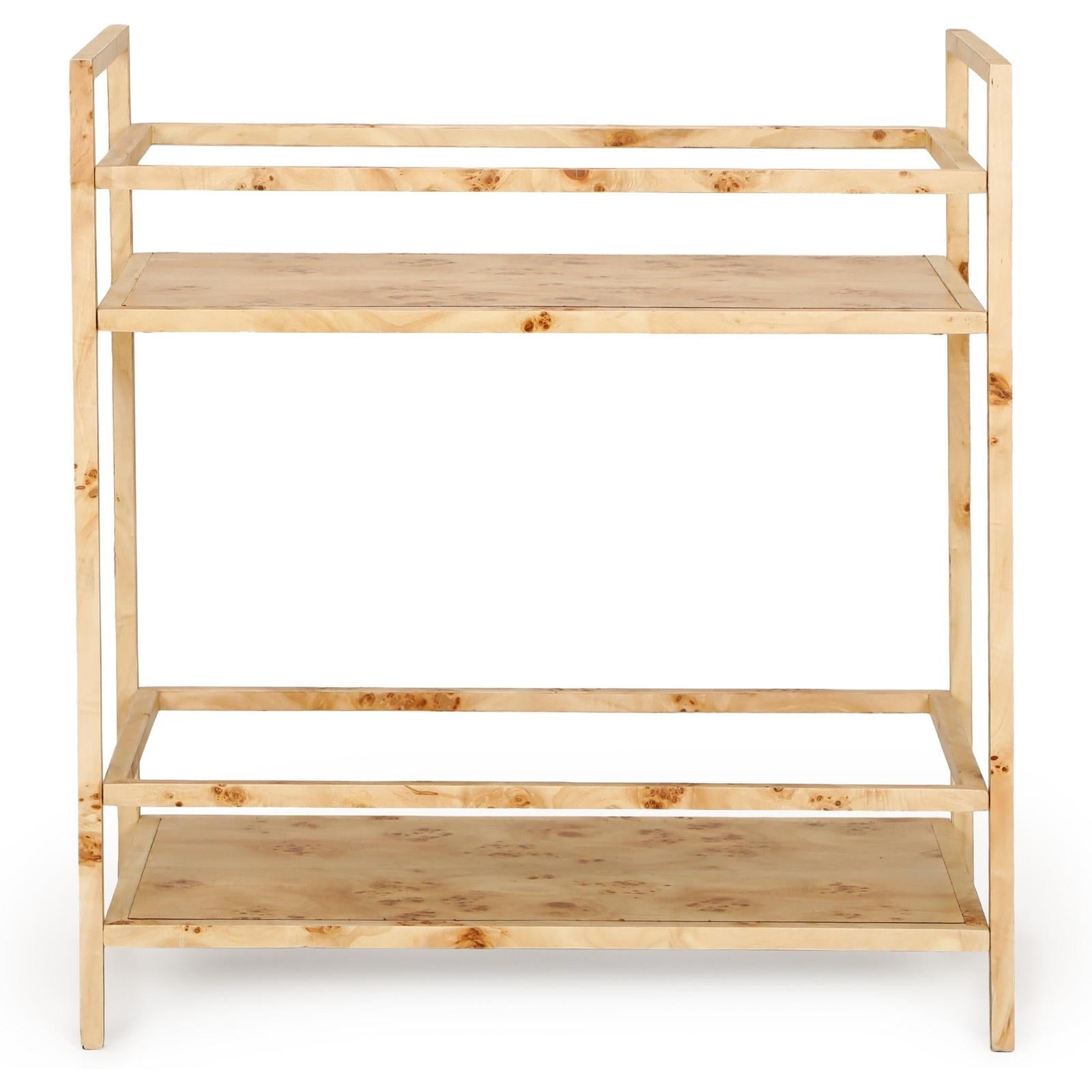 TOV Furniture Destin Natural Burl Contract-Grade Bar Cart