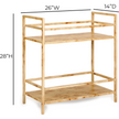 TOV Furniture Destin Natural Burl Contract-Grade Bar Cart