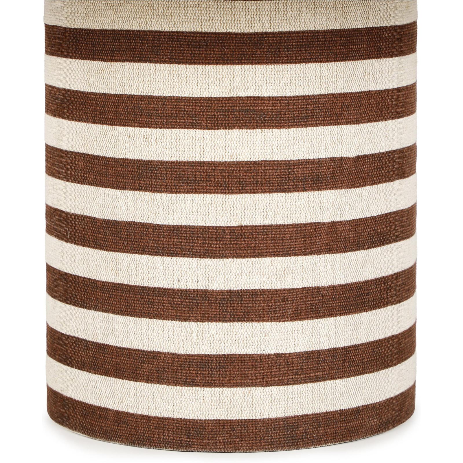 TOV Furniture Lyra Natural Striped Cotton Jute Contract-Grade Coffee Table