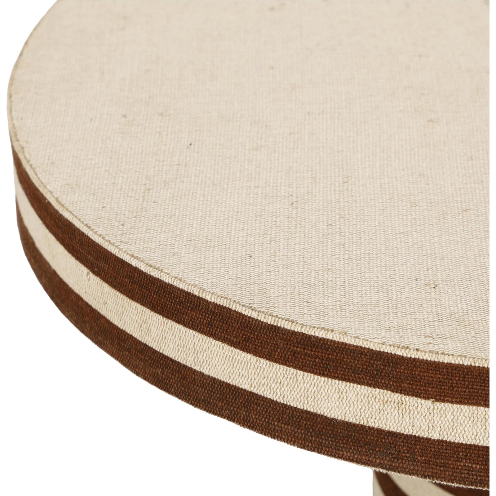 TOV Furniture Lyra Natural Striped Cotton Jute Contract-Grade Coffee Table