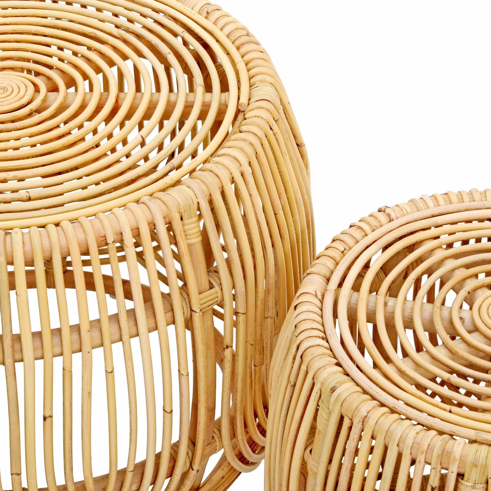 TOV Furniture Azrina Rattan Nesting Table