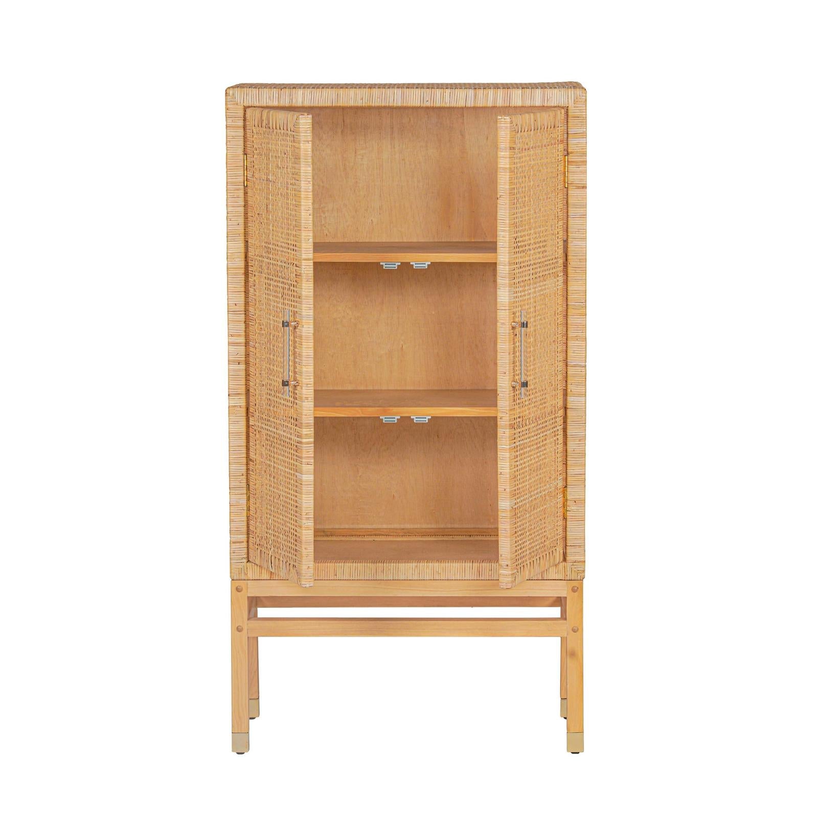 TOV Furniture Amara Rattan Cabinet