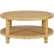 TOV Furniture Amara Natural Rattan Round Coffee Table