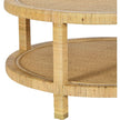 TOV Furniture Amara Natural Rattan Round Coffee Table