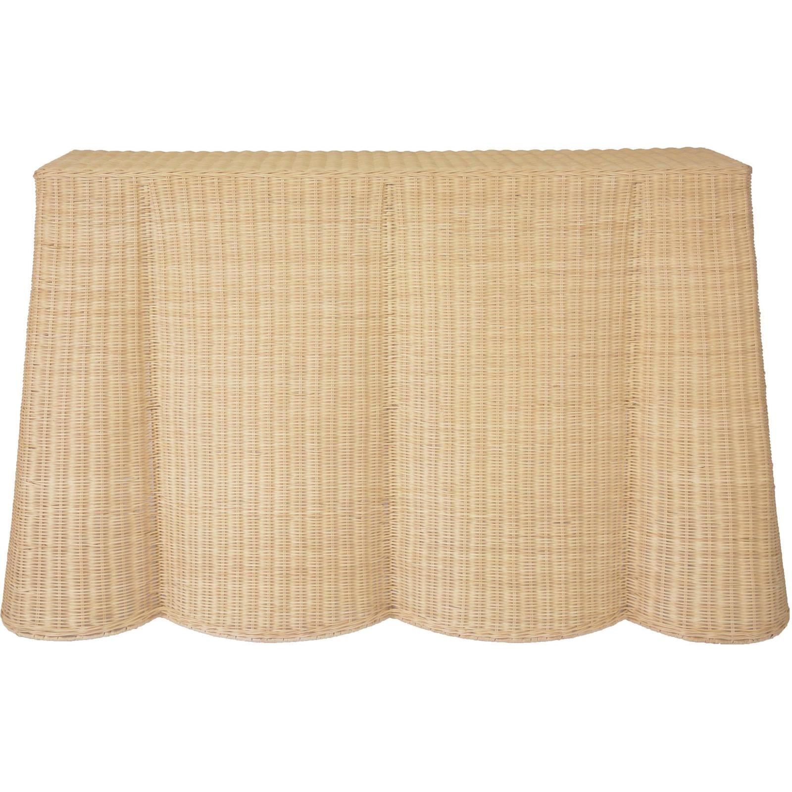 TOV Furniture Egan Natural Rattan Console Table