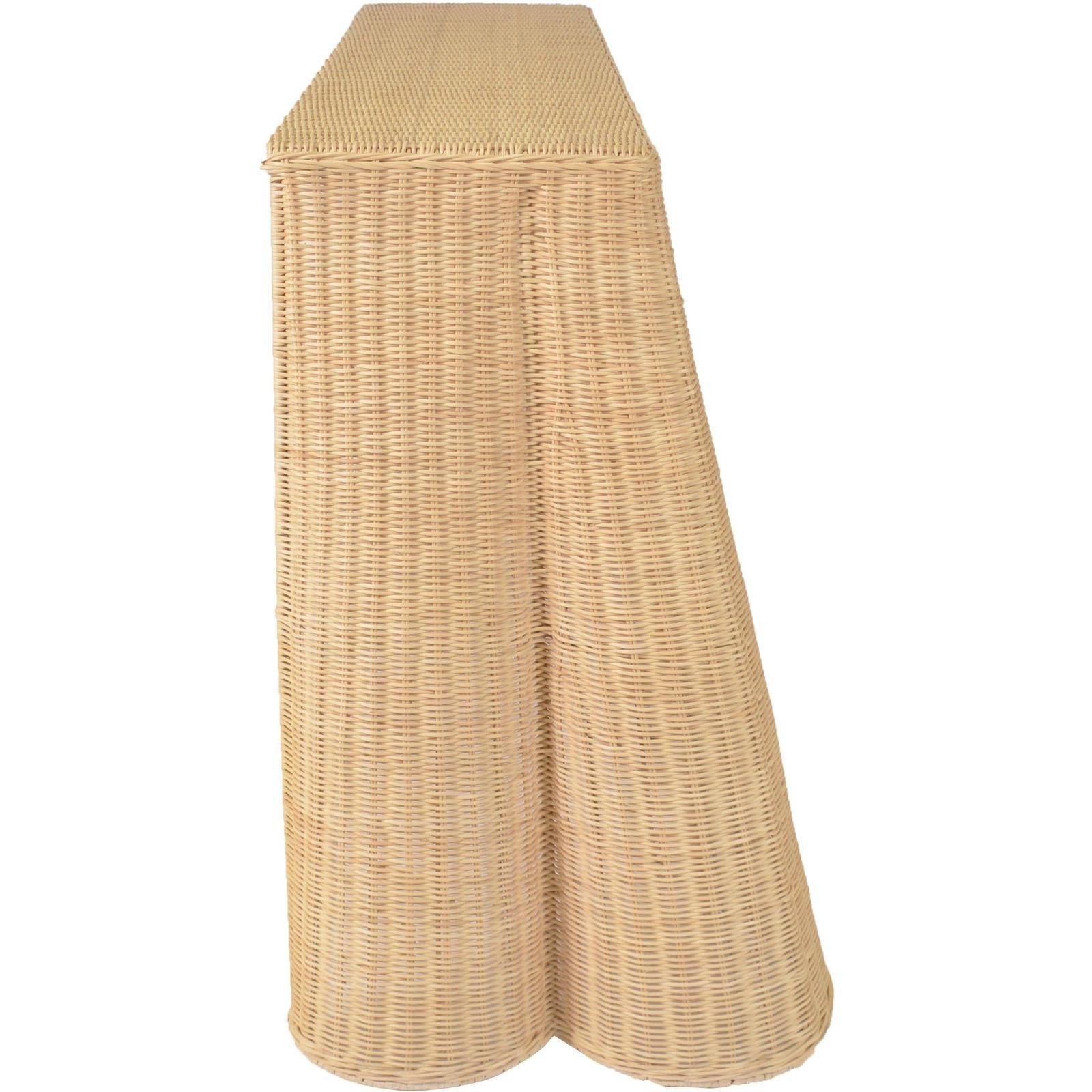 TOV Furniture Egan Natural Rattan Console Table