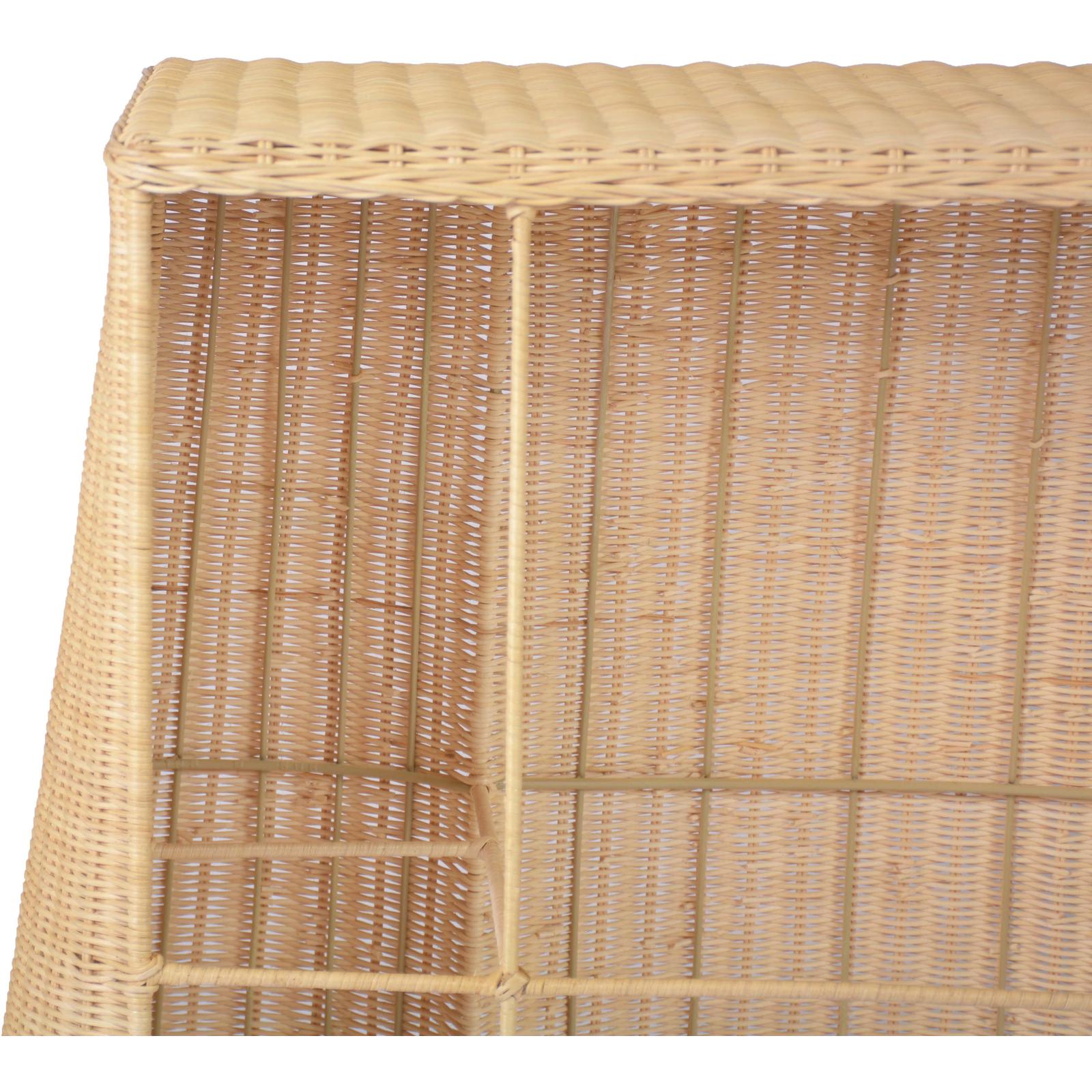 TOV Furniture Egan Natural Rattan Console Table