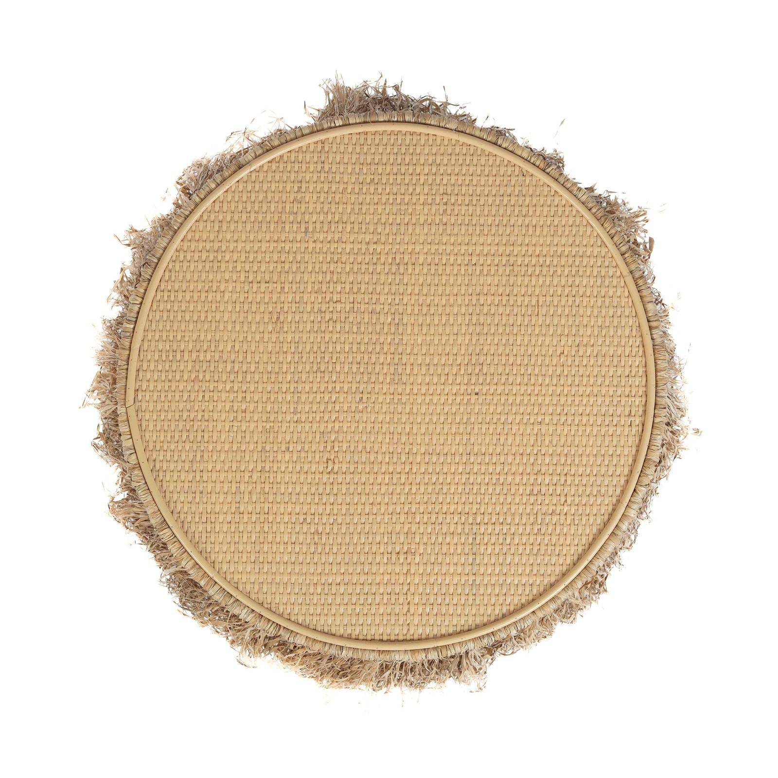 TOV Furniture Luau Natural Rattan Round End Table