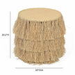 TOV Furniture Luau Natural Rattan Round End Table