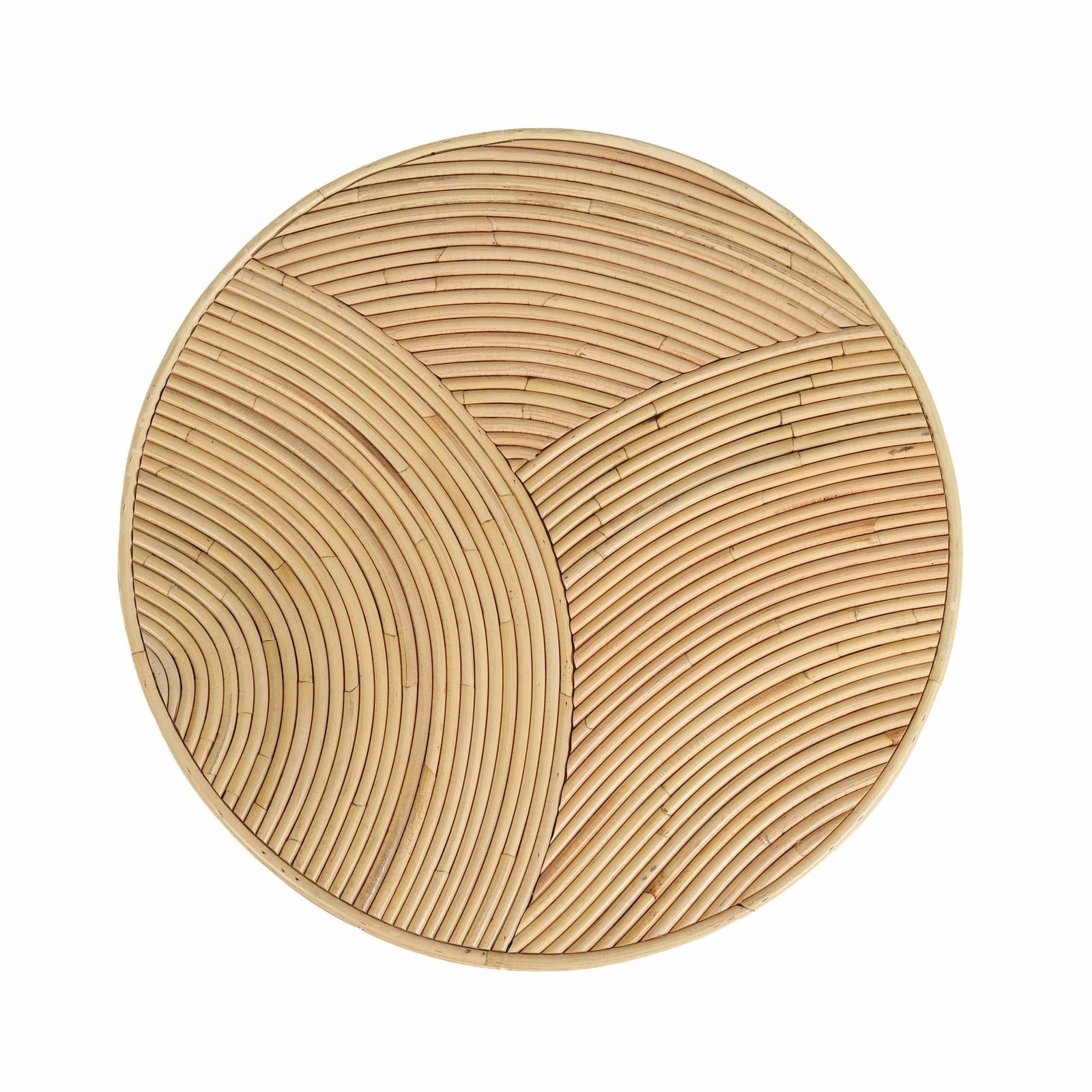 TOV Furniture Matea Natural Rattan Side Table