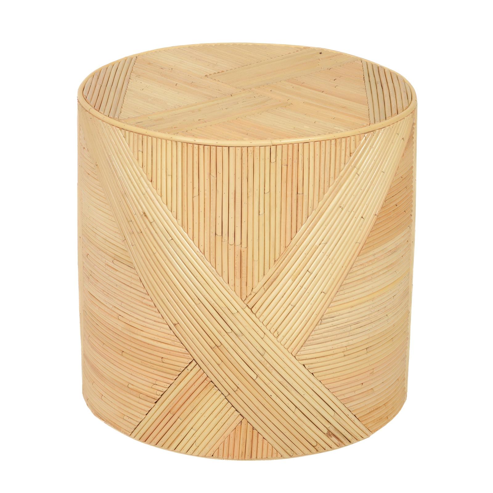 TOV Furniture Matea Natural Rattan Side Table