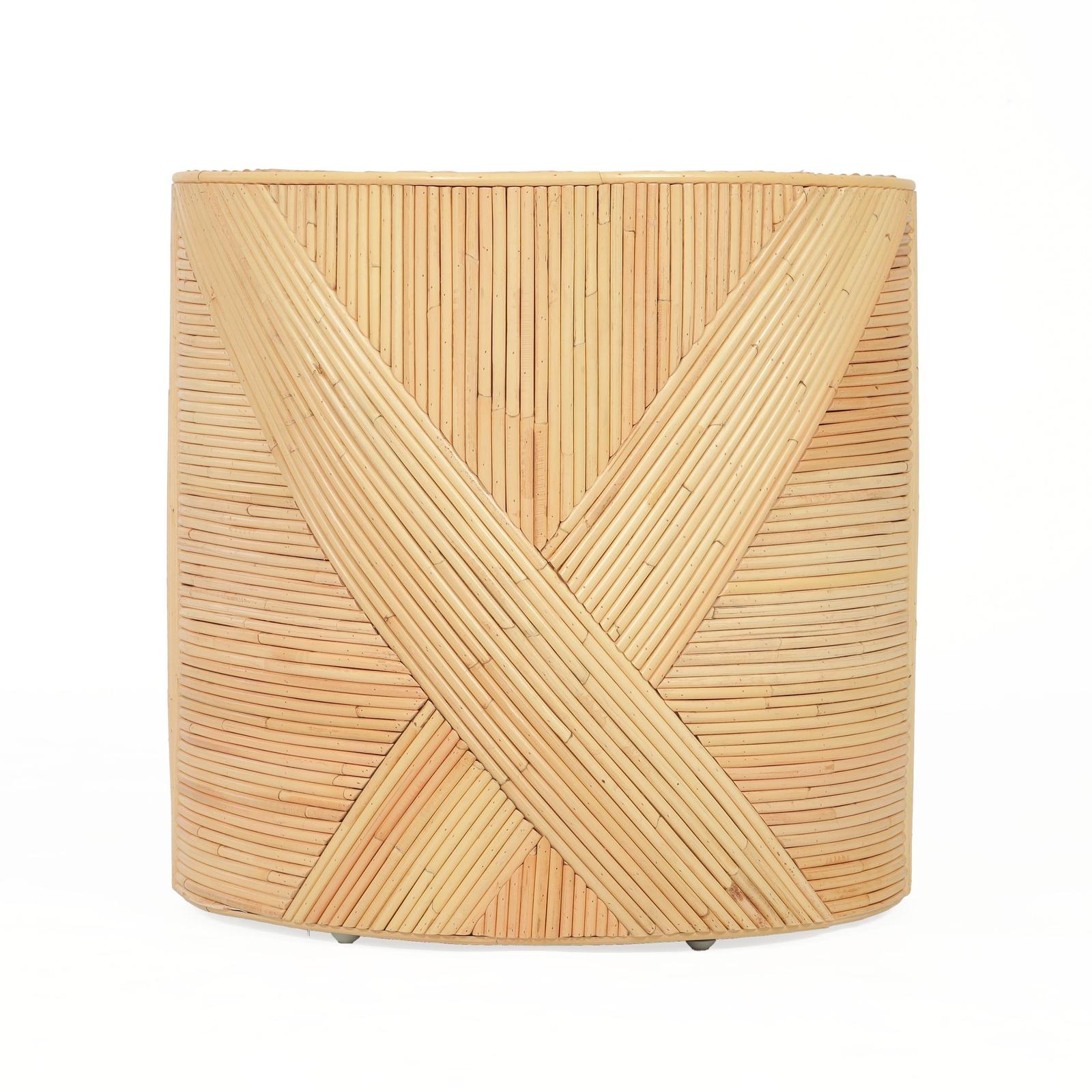 TOV Furniture Matea Natural Rattan Side Table