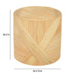 TOV Furniture Matea Natural Rattan Side Table