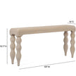 TOV Furniture Vicky Natural Woven Seagrass Console Table
